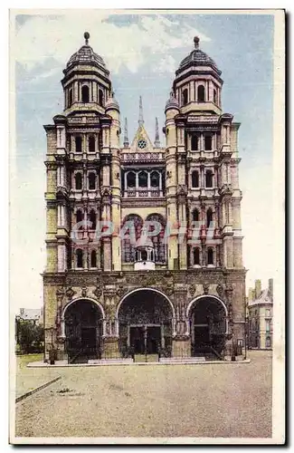 Ansichtskarte AK Dijon Facade de L&#39Eglise St Michel