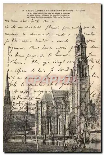 Cartes postales Saint Laurent Sur Sevre L&#39Eglise