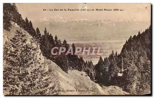 Cartes postales Le Col de la Faucille et Mont Blanc