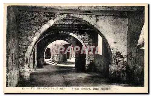 Ansichtskarte AK Villefranche Sur Mer Ruelle Obscure