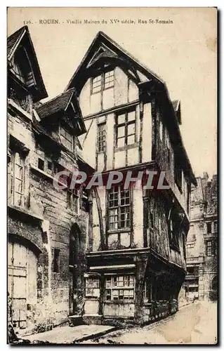 Cartes postales Rouen Vielle Maison du Rue St Romain