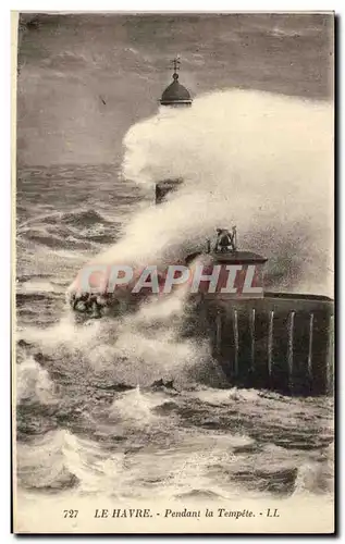 Ansichtskarte AK Le Havre Pendant la Tempete