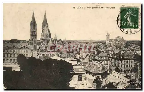 Cartes postales Caen Vue Generale Prise du Lycee