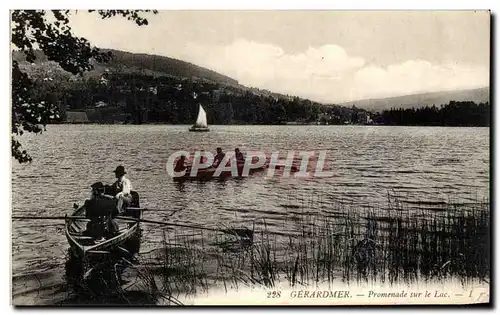 Ansichtskarte AK Gerardmer Promenade Sur le Lac Militaria