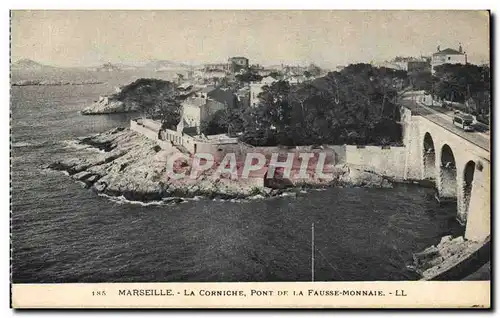 Ansichtskarte AK Marseille La Corniche Pont De La Fausse Monnaie