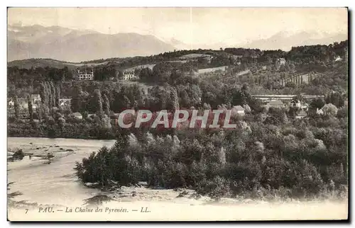 Cartes postales Pau Le Chaine des Pyrenees