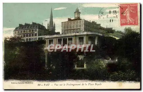 Cartes postales Pau Vue sur le Prolongment de la Place Royale