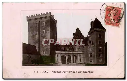 Cartes postales Pau Facade Principale Du Chateau