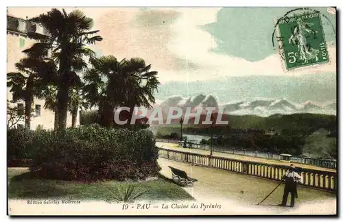 Cartes postales Pau La Chaine des Pyrenees