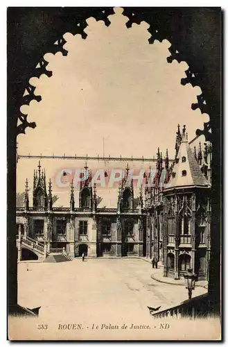 Cartes postales Rouen Le Palais de Justice