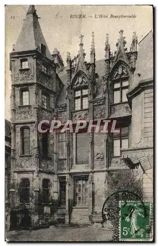 Cartes postales Rouen L&#39Hotel Bourgtheroule