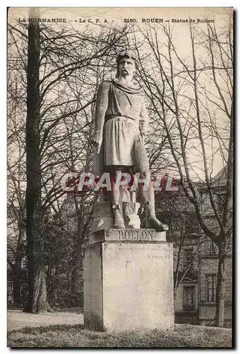 Cartes postales Rouen Statue de Rollon