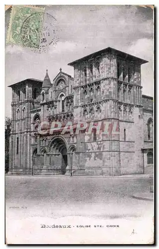 Ansichtskarte AK Bordeaux Eglise Ste Croix