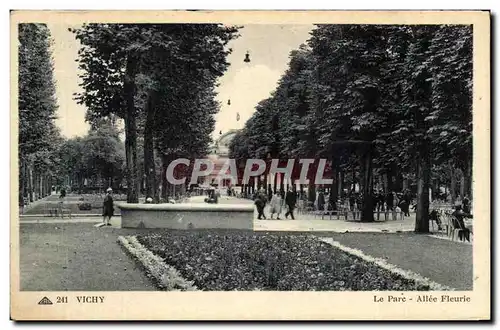 Cartes postales Vichy Le parc Allee Fleurie