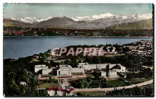 Cartes postales Geneve Le Palais des Nations Unies et le Mont Blanc