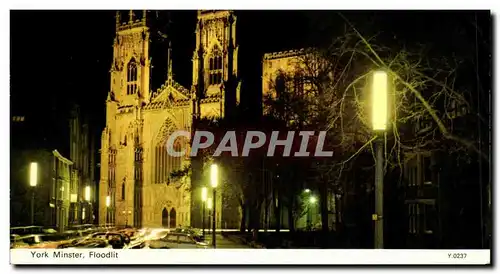 Cartes postales York Minster Floodlit