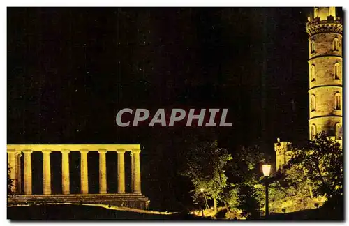 Cartes postales Edinburgh Looking fowards Calton Hill At Night the Visitor might imagine himself to be back