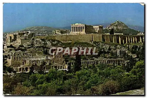 Moderne Karte Grece Athenes Acropole