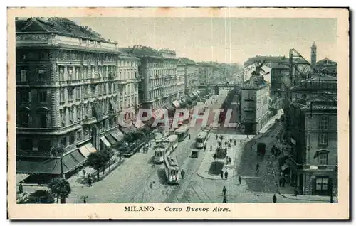 Cartes postales Milano Corse Buenos Aires Tramway