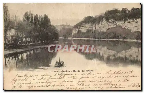 Cartes postales Geneve Bords du Rhone