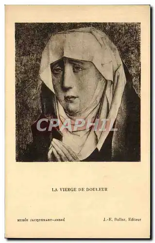 Cartes postales La Vierge De Douleur Musee Jacquemart Andre Paris