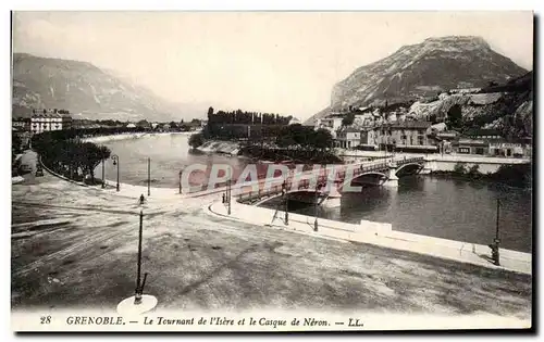 Cartes postales Grenoble Le Tournant de l&#39Isere et le Casque de Neron