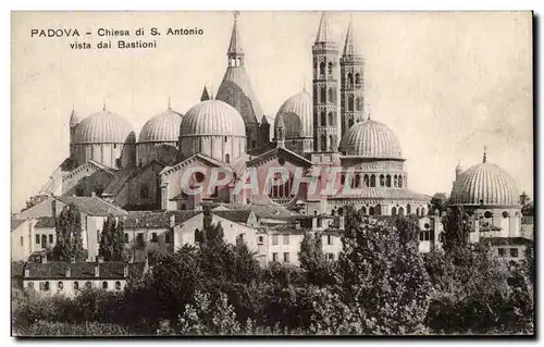 Cartes postales Padova Chiesa di S Antonio vista dai Bastioni