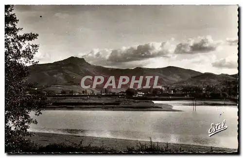 Ansichtskarte AK Hendaye Frontiere Franco Espagnole La Bidassoa et lrun vus de la rive francaise