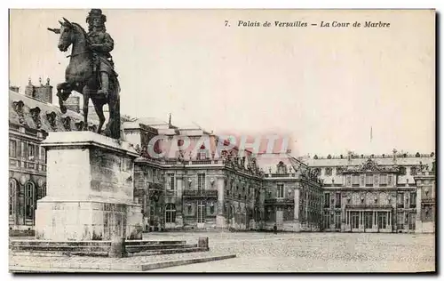 Ansichtskarte AK Palais de Versailles La Cour de Marbre