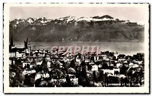 Cartes postales moderne Lausanne et les Alpes