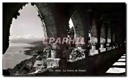 Cartes postales moderne Glion La galerie du temple