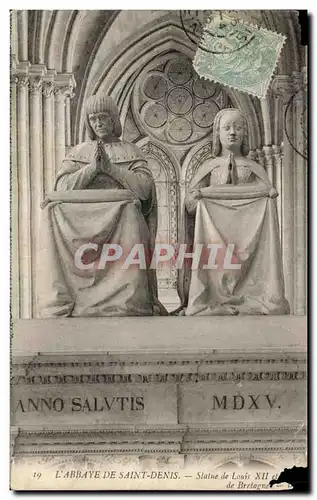Cartes postales Abbaye de Saint Denis Statue de Louis XII