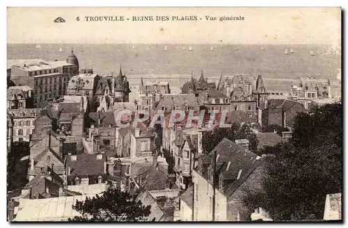 Cartes postales Trouville Reine des plages Vue generale