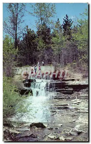 Moderne Karte Falls at Strahl Lake Brown county State park Nashville Indiana