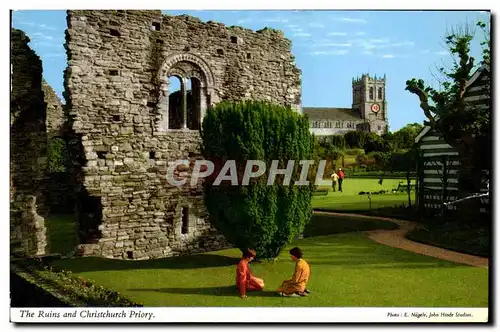 Ansichtskarte AK The Ruins and Christchurch Priory