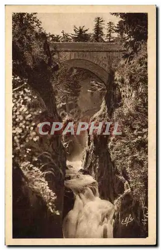 Cartes postales Cauterets Gouffre et Pont d&#39Espagne