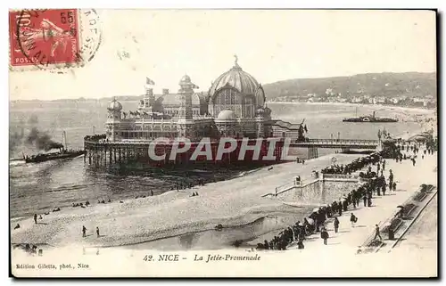 Cartes postales Nice La Jetee Promenade Bateau