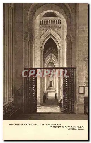 Cartes postales Winchester Cathedral The South Nave Aisle surrey