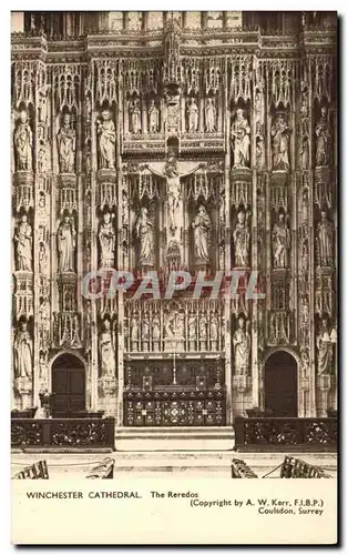 Ansichtskarte AK Winchester Cathedral The Reredos Surrey