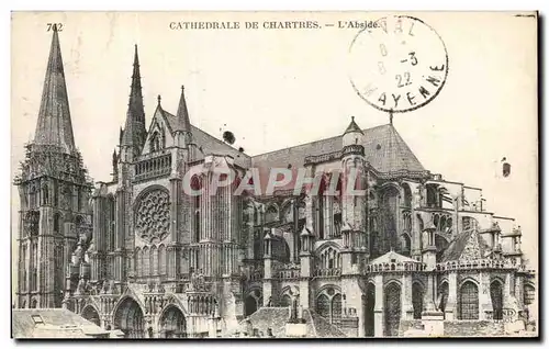 Cartes postales Cathedrale De Chartres L&#39Abside