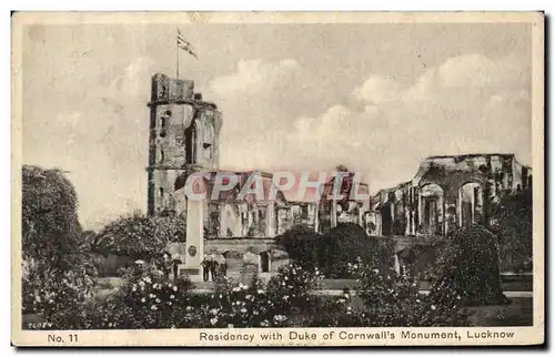Cartes postales Residency with Duke of Cornwall&#39s monument lucknow