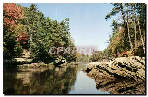 Moderne Karte The Narrows Upper Dells of the Wisconsin River