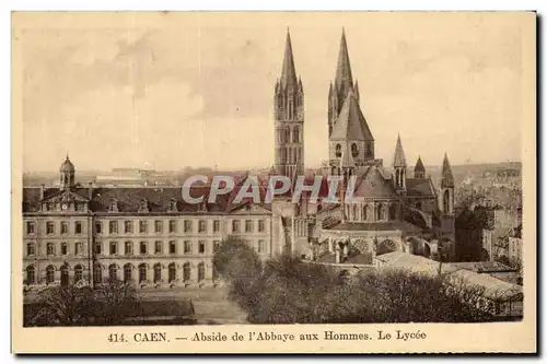 Ansichtskarte AK Caen Abside de l&#39Abbaye aux Hommes