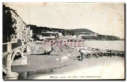 Cartes postales Nice Quai Du Midi Les Ponchettes Lavandieres