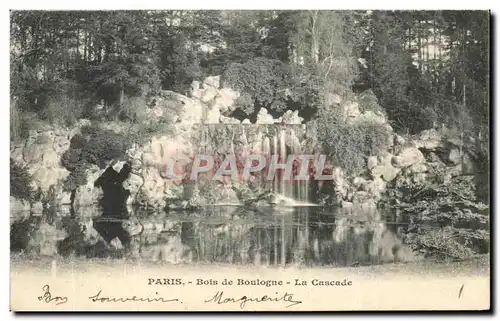 Ansichtskarte AK Paris Bois de Boulogne La cascade