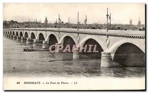 Cartes postales Bordeaux Le Pont de Pierre