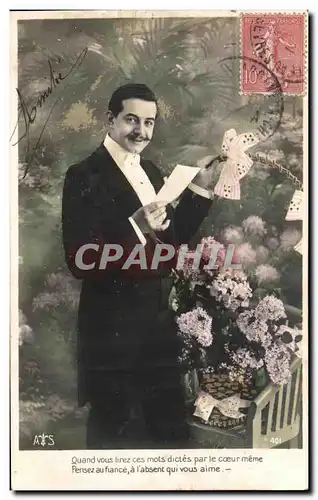 Cartes postales Fantaisie Homme