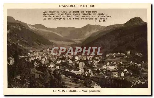 Cartes postales L&#39Auvergne Poetique Le Mont Dore