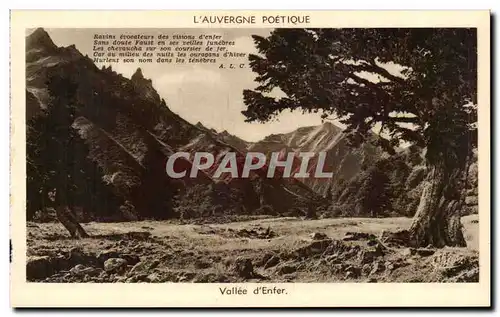 Cartes postales L&#39Auvergne Poetique Vallee D&#39Enfer