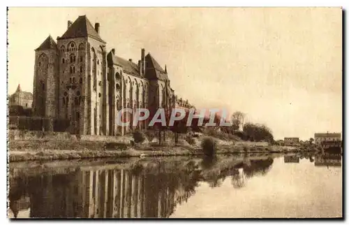 Ansichtskarte AK L&#39Abbaye De Solesmes Vue De La Rive Droite De La Sarthe